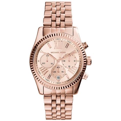 michael michael kors lexington crystal bracelet watch rose gold|Michael Kors Women's Lexington Rose Gold.